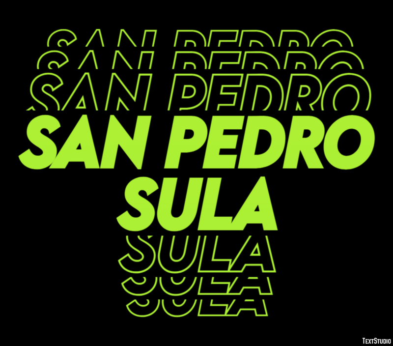 San Pedro Sula Efekt tekstowy