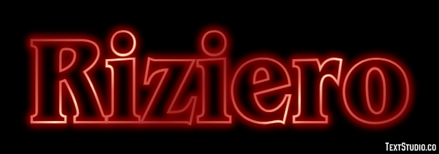 Riziero Tekst Effect