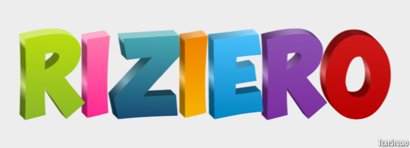 Riziero Tekst Effect