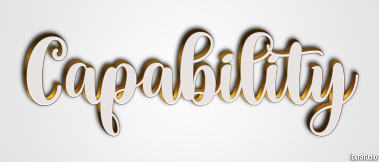 Capability Text Effect
