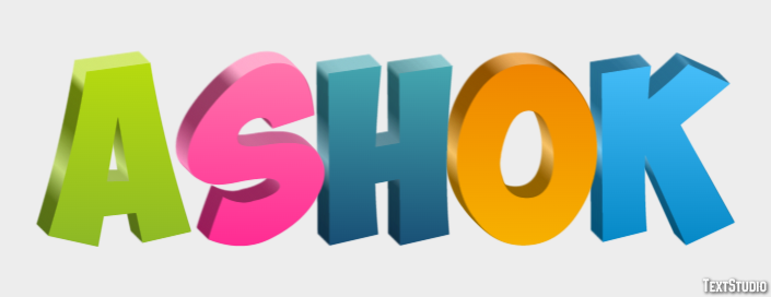 Ashok Text Effect
