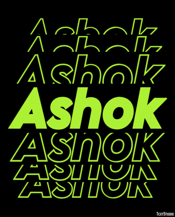 Ashok Text Effect