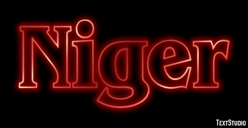 Niger Efecto de texto