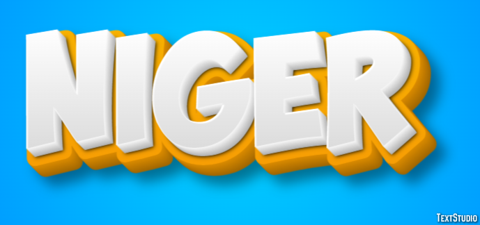 Niger Efecto de texto
