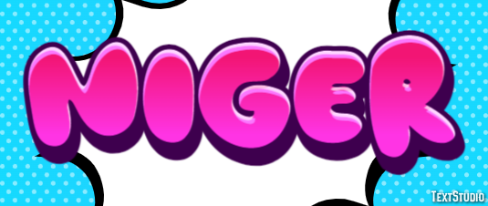 Niger Efecto de texto