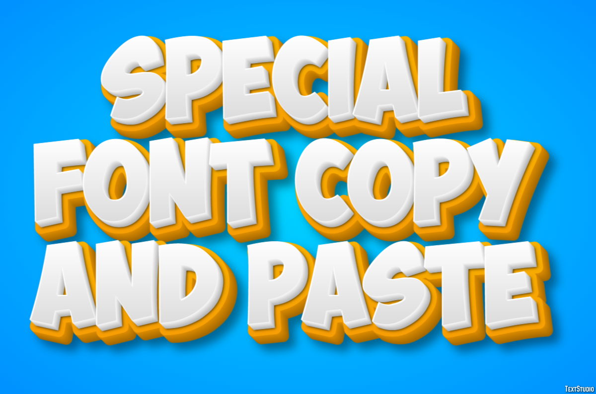 Special Font Copy And Paste Efekt tekstowy