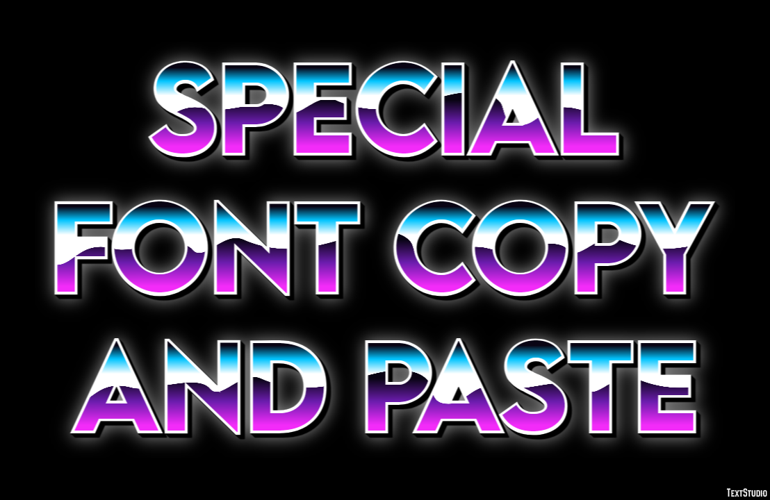 Special Font Copy And Paste Efekt tekstowy