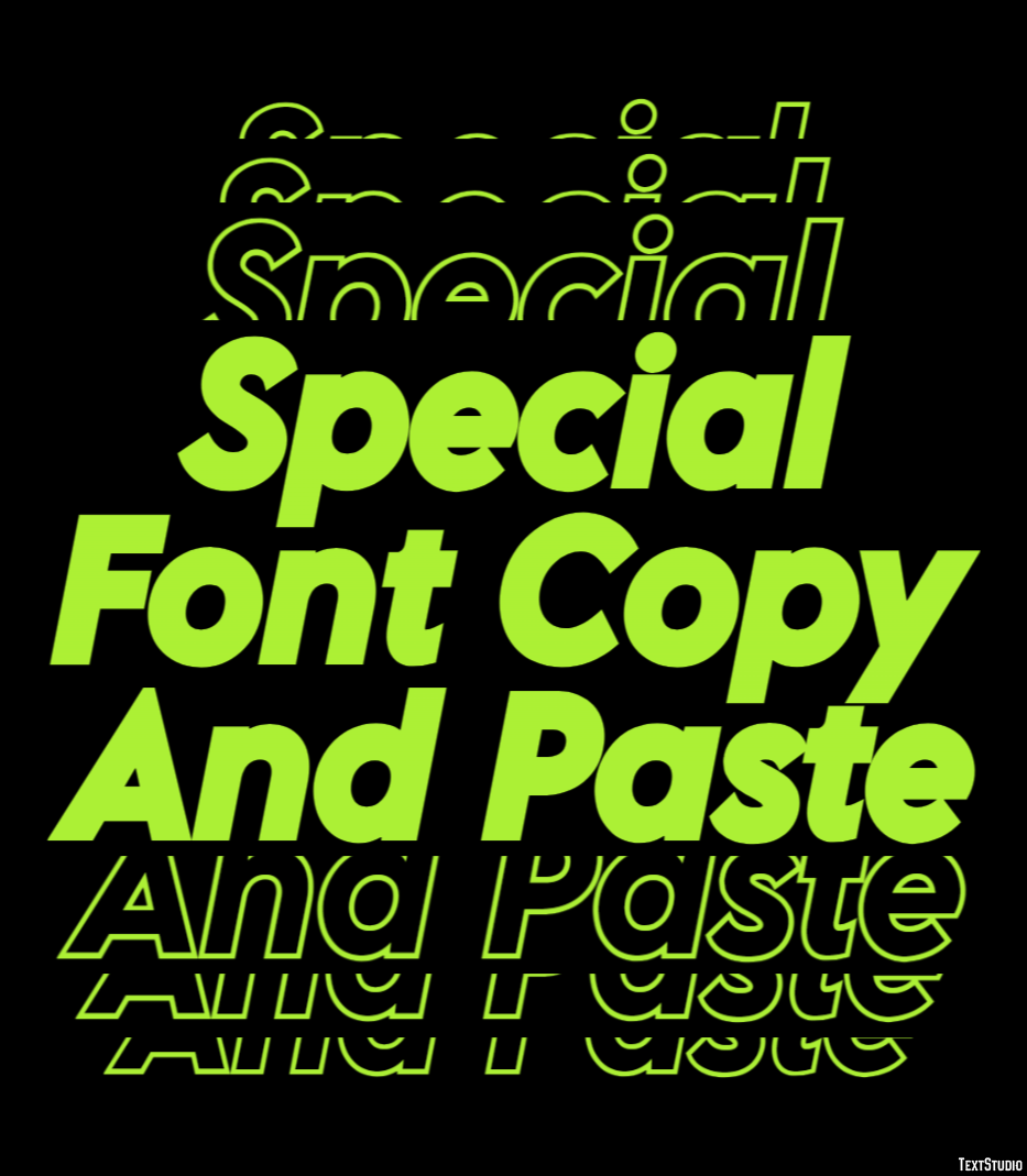 Special Font Copy And Paste Efekt tekstowy