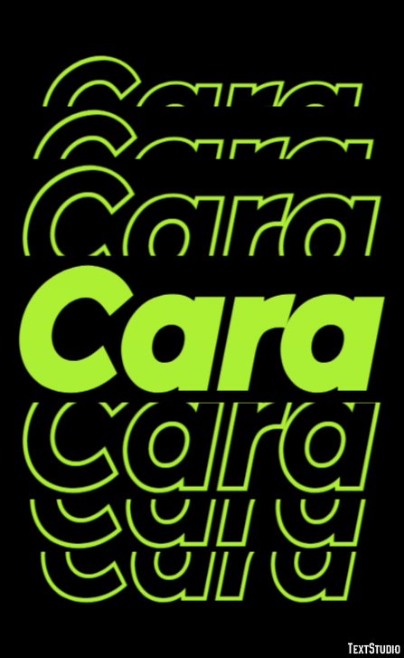 Cara Efecto de Texto
