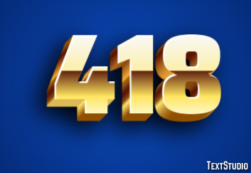 418 Text Effect