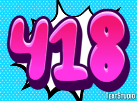 418 Text Effect