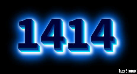 1414 Text Effect