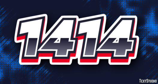 1414 Text Effect