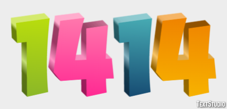 1414 Effetto testo