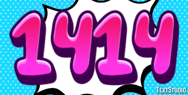1414 Text Effect