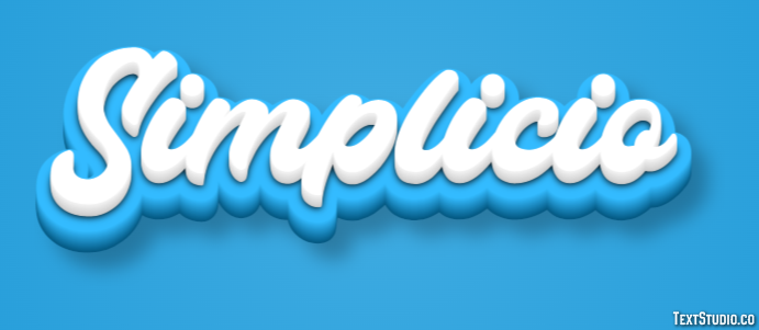 Simplicio Efeito de texto