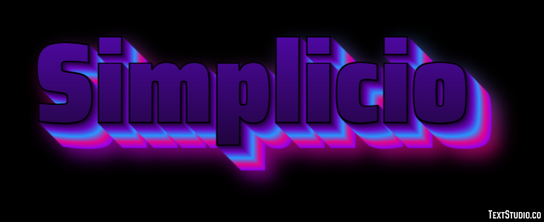 Simplicio Efeito de texto
