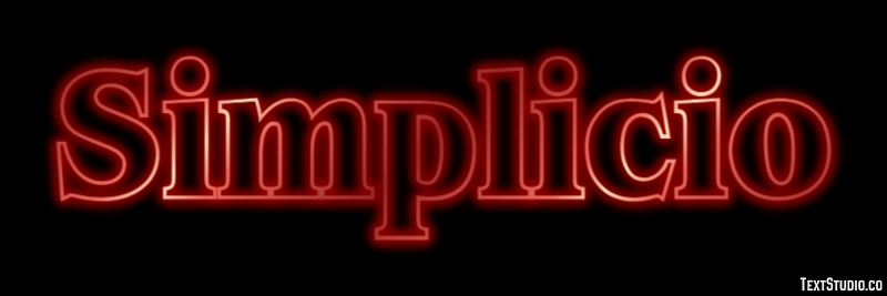Simplicio Efeito de texto