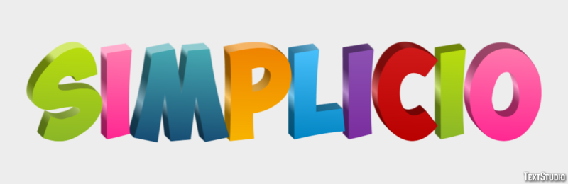 Simplicio Efeito de texto