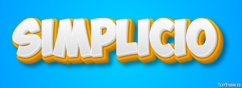 Simplicio Efeito de texto