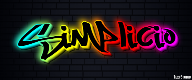 Simplicio Efeito de texto