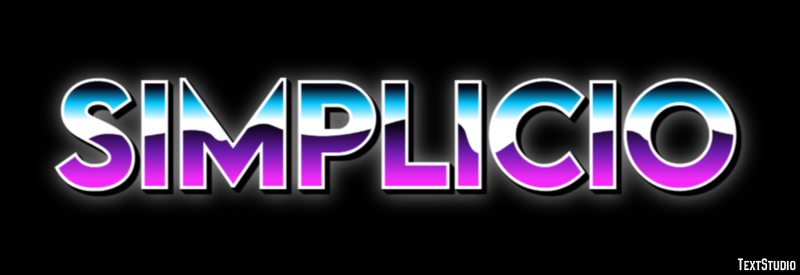 Simplicio Efeito de texto