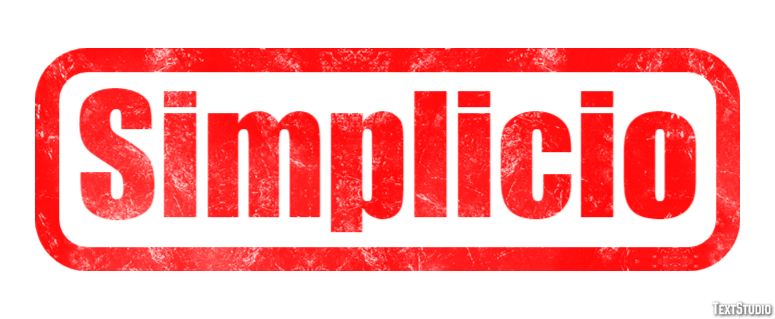 Simplicio Efeito de texto