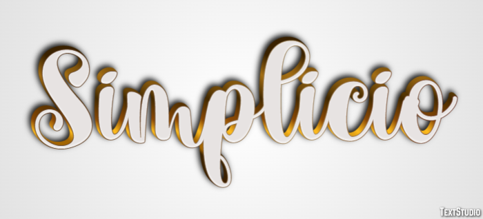 Simplicio Efeito de texto