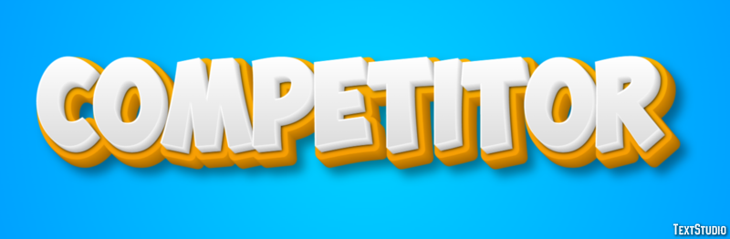 Competitor Эффект текста