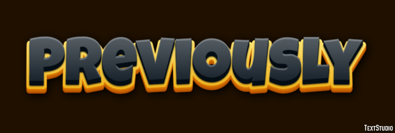 Previously Text Effect