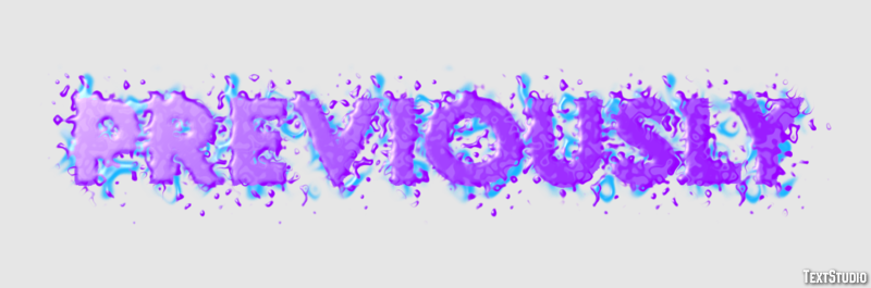 Previously Texteffekt