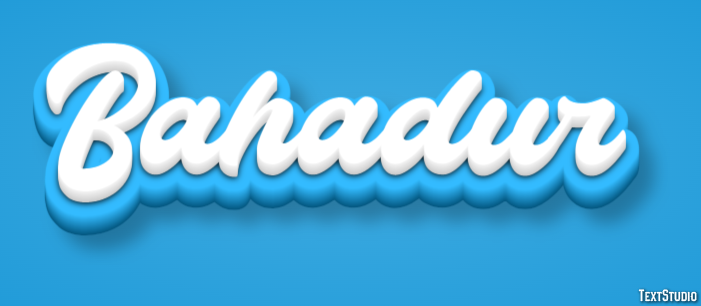 Bahadur Text effect