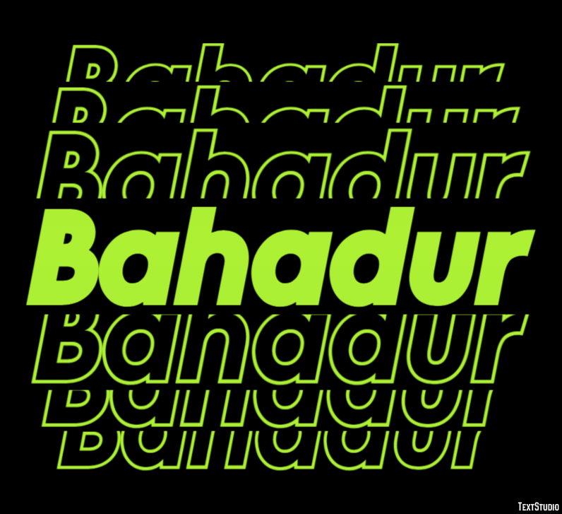 Bahadur Effet de Texte