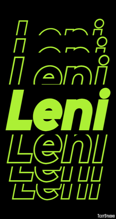 Leni Texteffekt