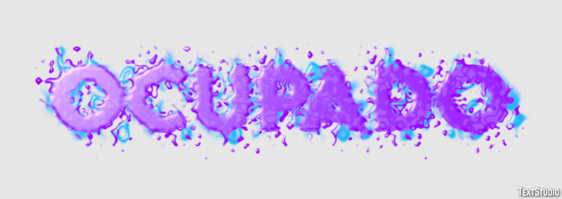 Ocupado Text Effect