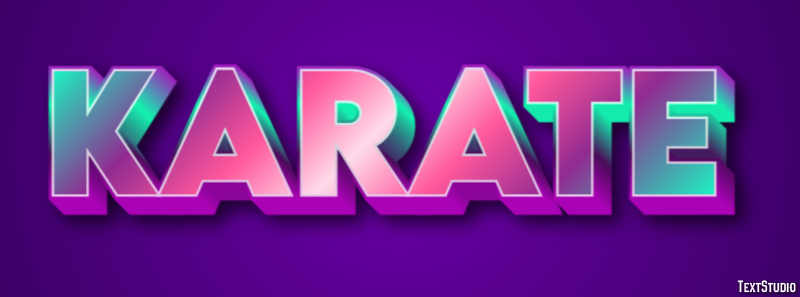 Karate Efecto de texto