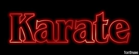 Karate Эффект текста