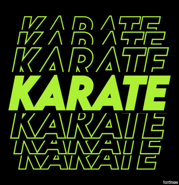 Karate Efekt tekstowy
