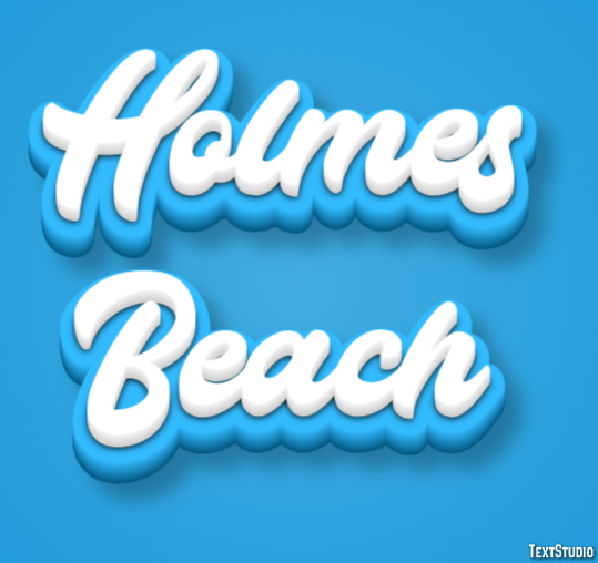 Holmes Beach テキスト効果