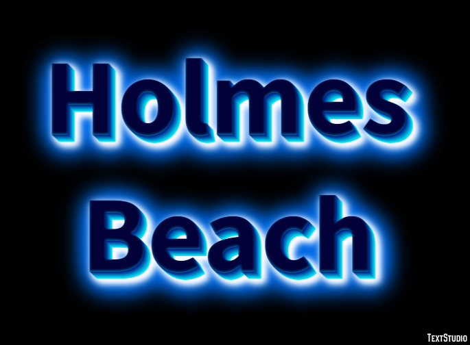 Holmes Beach Effetto testo