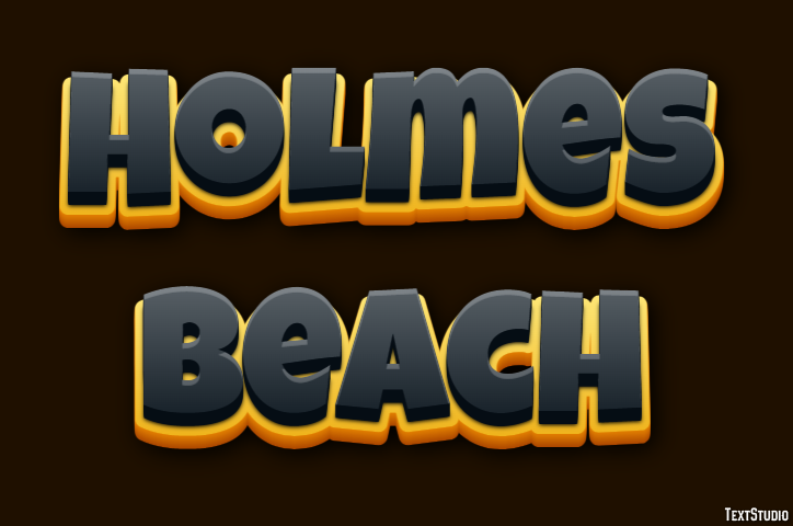 Holmes Beach Effetto testo