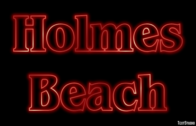 Holmes Beach テキスト効果