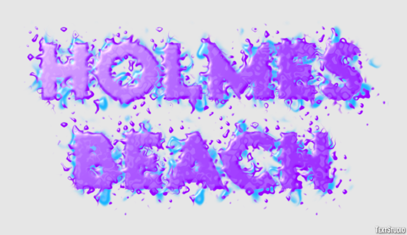 Holmes Beach Effetto testo