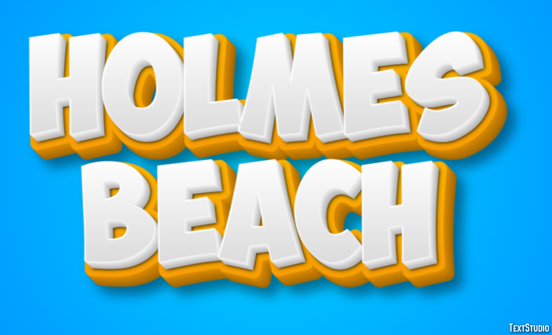 Holmes Beach Effetto testo