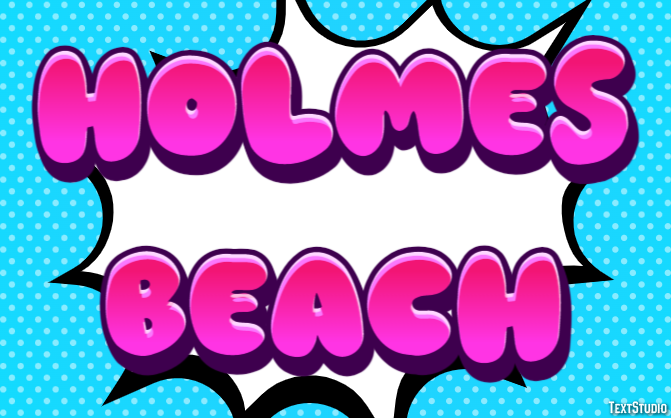 Holmes Beach Effetto testo