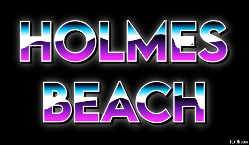 Holmes Beach Effetto testo