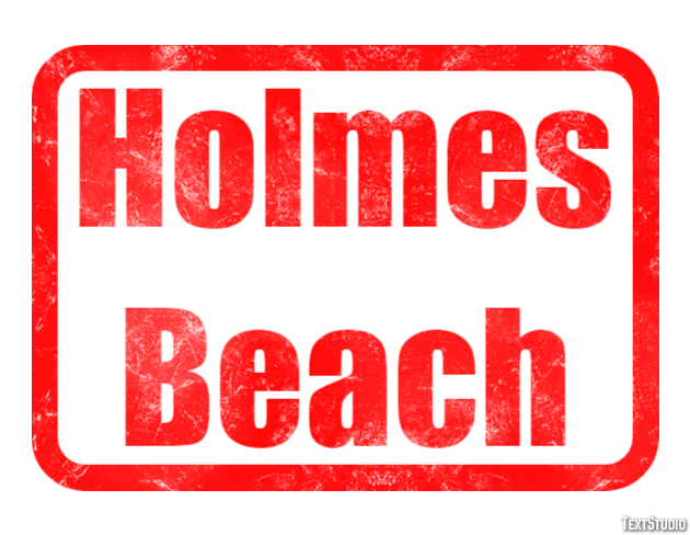 Holmes Beach Effetto testo