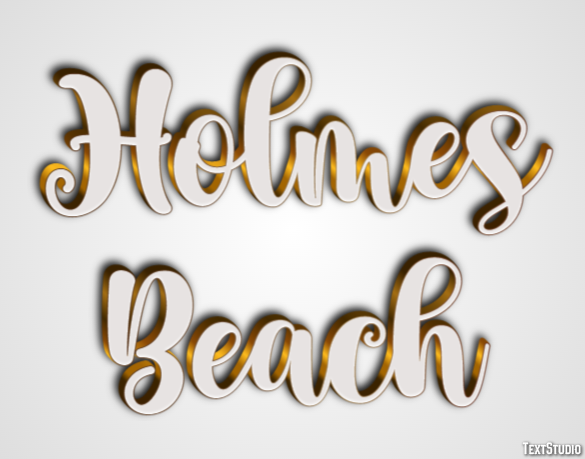 Holmes Beach Effetto testo