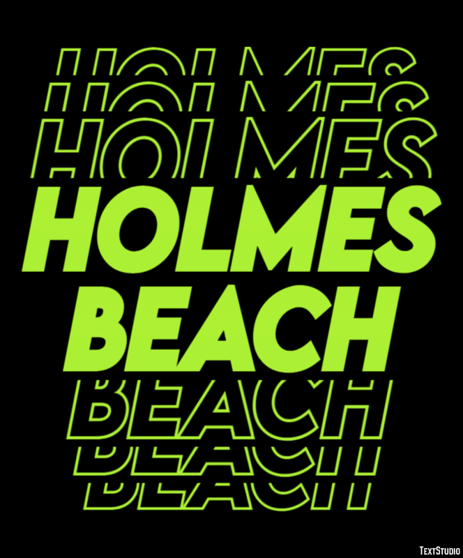 Holmes Beach Effetto testo