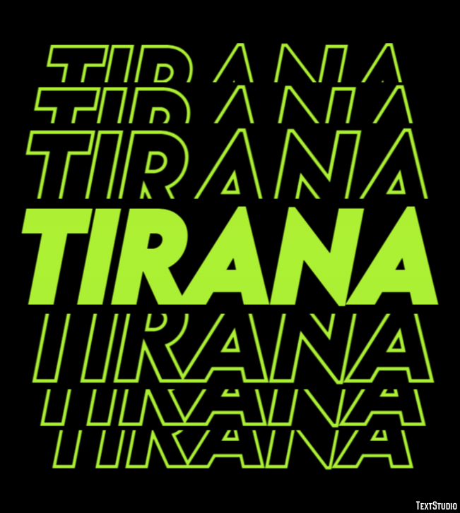 Tirana Efekt tekstowy